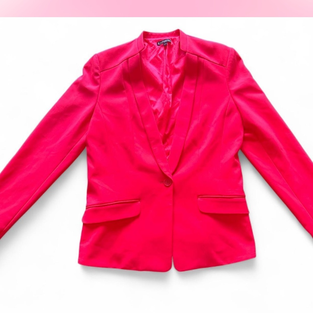 Express Neon Pink Women’s Blazer Size 12 Business/ Business Casual